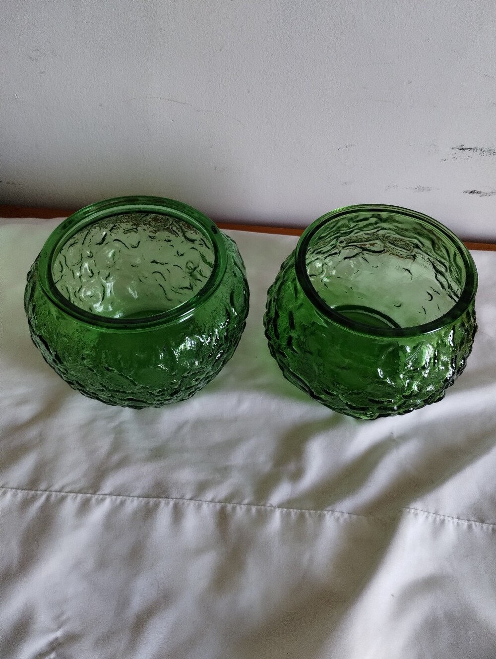 EO Brody Emerald Green Textured Glass Decorative Bowls Planter - Home Accents